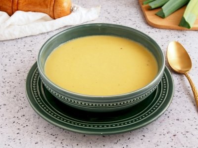 Crema de puerros
