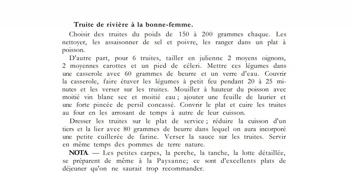 Detalle de una recetas de 'Mi cocina' de Georges Auguste Escoffier