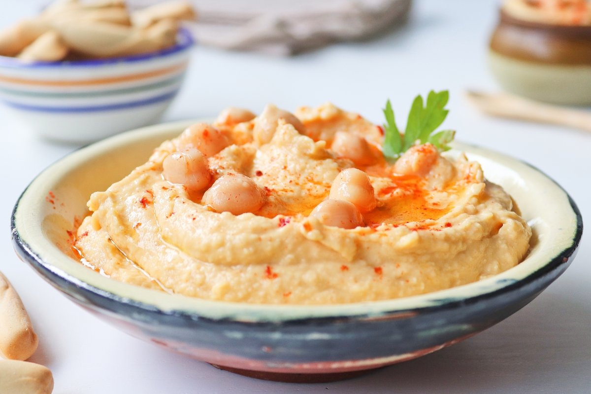 Hummus de garbanzos casero
