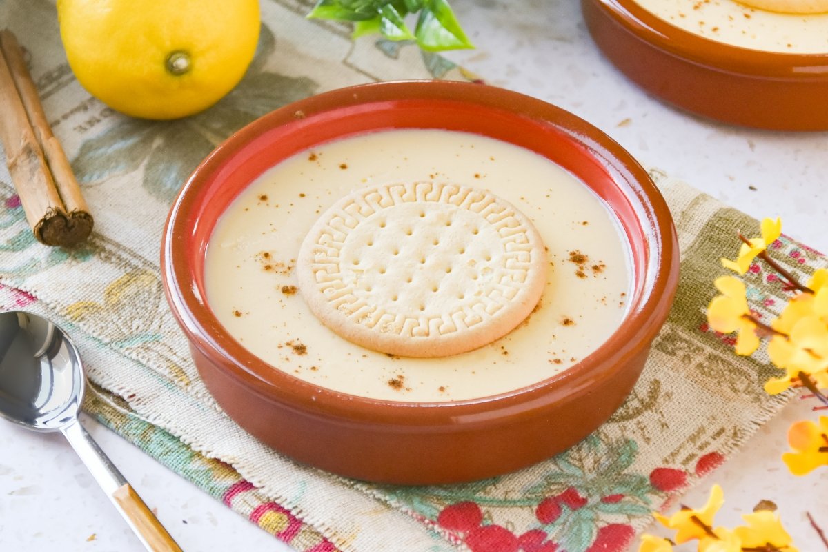 Natillas en el microondas listas para comer